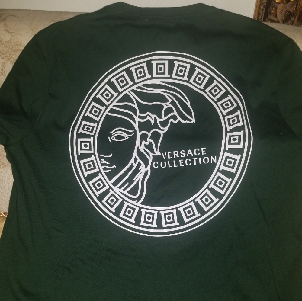 Versace Collection Iconic Medusa Greek Logo TShirt